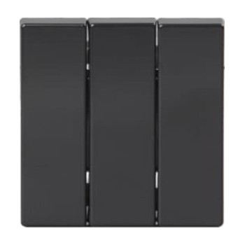 Клавиша тройная ABB IMPRESSIVO, черный, 1783-81