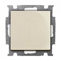 Выключатель 1-клавишный кнопочный ABB BASIC55, слоновая кость, 2026 UC-92-507