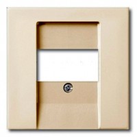 Накладка на аудиорозетку ABB BASIC55, скрытый монтаж, chalet-white, 2539-96-507
