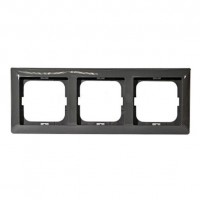 Рамка 3 поста ABB BASIC55, chateau-black, 2513-95-507