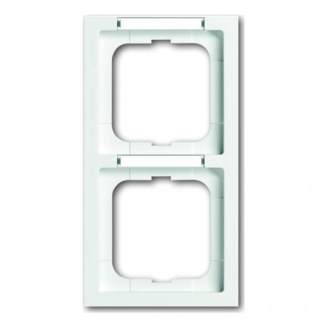 Рамка 2 поста ABB, вертикальная, альпийский белый, 1722-184 NSK