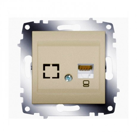 Розетка ABB COSMO, скрытый монтаж, титан, 619-011400-247