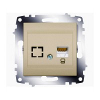 Розетка ABB COSMO, скрытый монтаж, титан, 619-011400-247