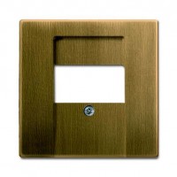 Накладка на аудиорозетку ABB ДИНАСТИЯ, скрытый монтаж, античная латунь, 1766-840-500