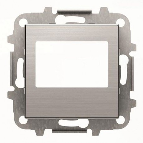 Накладка на медиа-комбайн ABB SKY, нержавеющая сталь, 8568 AI