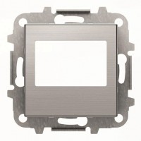 Накладка на медиа-комбайн ABB SKY, нержавеющая сталь, 8568 AI