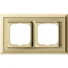 Рамка 2 поста ABB ДИНАСТИЯ, слоновая кость, 1722-832-500