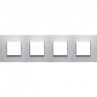 Рамка 4 поста ABB ZENIT, альпийский белый, N2274.1 BL
