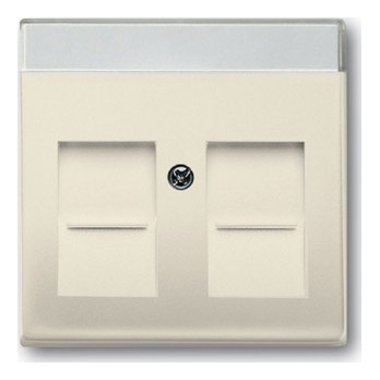 Накладка на розетку информационную ABB, скрытый монтаж, слоновая кость, 1800-82