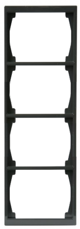 Рамка 4 поста ABB IMPRESSIVO, алюминий, 1724F100-83