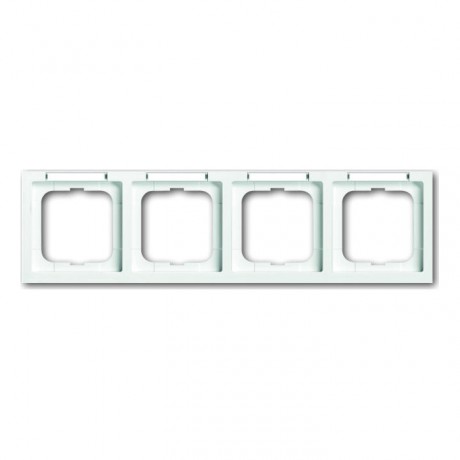 Рамка 4 поста ABB, горизонтальная, альпийский белый, 1734-184 NSK