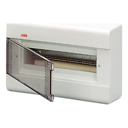 ABB EUROPA бокс настенный 12М прозр.дверь серый, 12 472