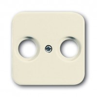 Накладка на розетку телевизионную ABB BUSCH-DURO, скрытый монтаж, слоновая кость, 2531-212-507