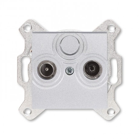 Розетка ABB LEVIT, скрытый монтаж, серебро, 5011H-A03607 70W