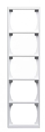 Рамка 5 постов ABB IMPRESSIVO, белый, 1725F100-84