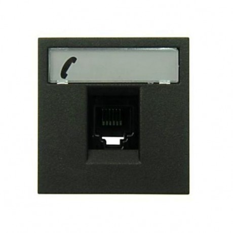 Розетка ABB ZENIT, скрытый монтаж, антрацит, N2217.6 AN