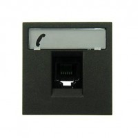 Розетка ABB ZENIT, скрытый монтаж, антрацит, N2217.6 AN