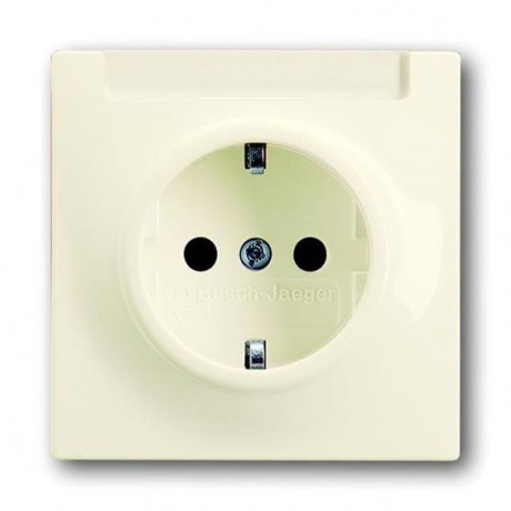 Розетка ABB IMPULS, скрытый монтаж, с заземлением, слоновая кость, 20 EUN-72
