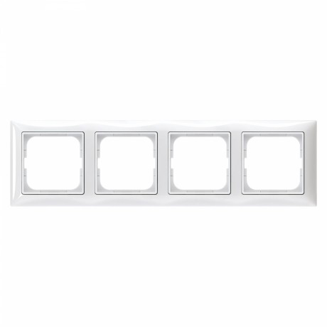 Рамка 4 поста ABB BASIC55, альпийский белый, 2514-94-507