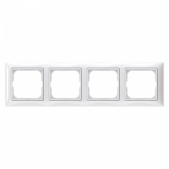 Рамка 4 поста ABB BASIC55, альпийский белый, 2514-94-507