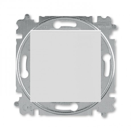 Переключатель 1-клавишный кнопочный ABB LEVIT, серый // белый, 3559H-A86445 16W