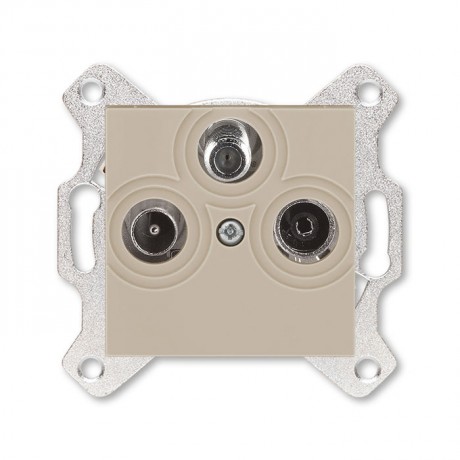 Розетка ABB LEVIT, скрытый монтаж, кофе макиато, 5011H-A03303 18W