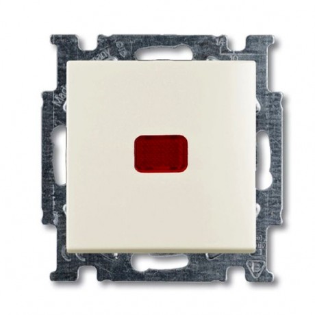 Переключатель 1-клавишный ABB BASIC55 с подсветкой, слоновая кость, 2006//6 UCK-92-507