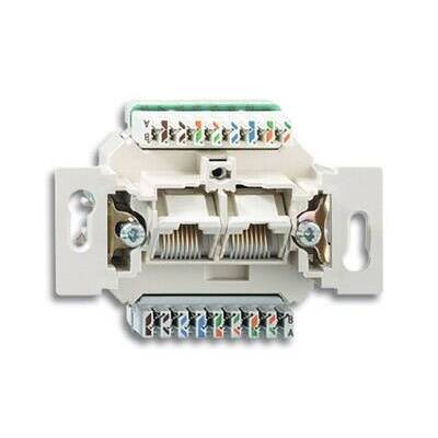 Механизм двойной розетки ABB, скрытый монтаж, 0221//12-507