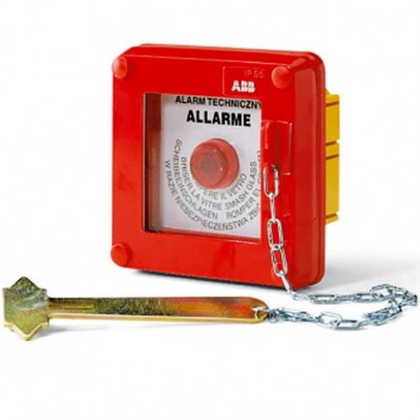 ABB LIVORNO бокс авар.в нишу с кнопкой красн. IP55, 13 183