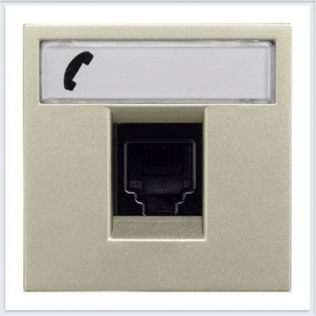 Розетка ABB ZENIT, скрытый монтаж, шампань, N2217.6 CV