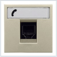 Розетка ABB ZENIT, скрытый монтаж, шампань, N2217.6 CV