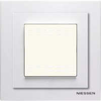 ABB Zenit Рамка монтажная 1-ная 2-мод. + набор монтажный IP55, FM, белая, N3271 BL