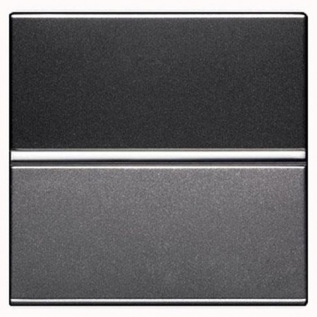 Выключатель Н.З. контакт, 1-клавишный кнопочный ABB ZENIT, черный, N2204.6 AN