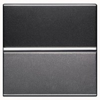 Выключатель Н.З. контакт, 1-клавишный кнопочный ABB ZENIT, черный, N2204.6 AN