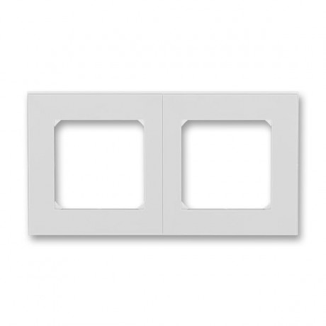 Рамка 2 поста ABB LEVIT, серый // белый, 3901H-A05020 16W