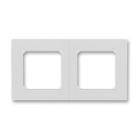 Рамка 2 поста ABB LEVIT, серый // белый, 3901H-A05020 16W