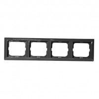 Рамка 4 поста ABB BASIC55, château-black, 2514-95-507