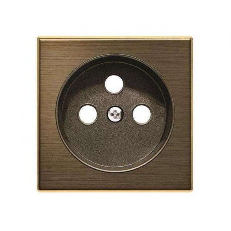 Накладка на розетку ABB SKY, скрытый монтаж, с заземлением, античная латунь, 8587.9 OE