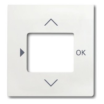 Накладка на таймер ABB IMPULS, белый бархат, 6435-774