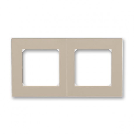 Рамка 2 поста ABB LEVIT, кофе макиато // белый, 3901H-A05020 18W
