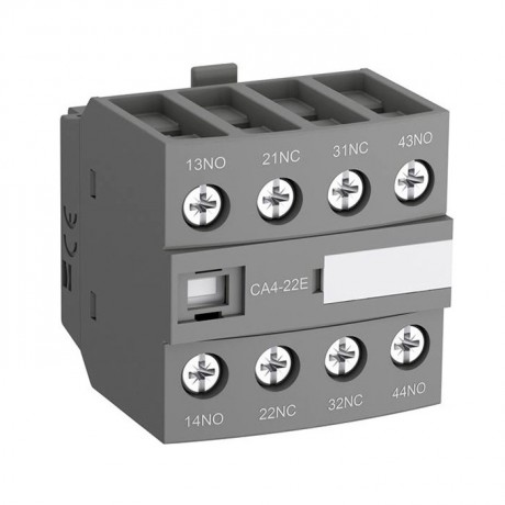 ABB Блок контактный дополнительный CA4-22E (2НО+2НЗ) для контакторов AF26…AF96..-30-00 и AF09…AF38..-22-00, 1SBN010140R1022