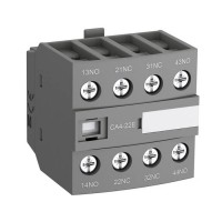 ABB Блок контактный дополнительный CA4-22E (2НО+2НЗ) для контакторов AF26…AF96..-30-00 и AF09…AF38..-22-00, 1SBN010140R1022