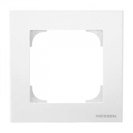 Рамка 1 пост ABB SKY, альпийский белый, 8571 BL