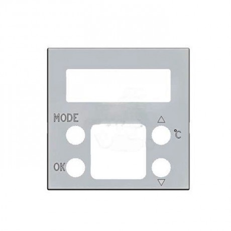 Накладка на термостат ABB ZENIT, серебристый, N2240.5 PL