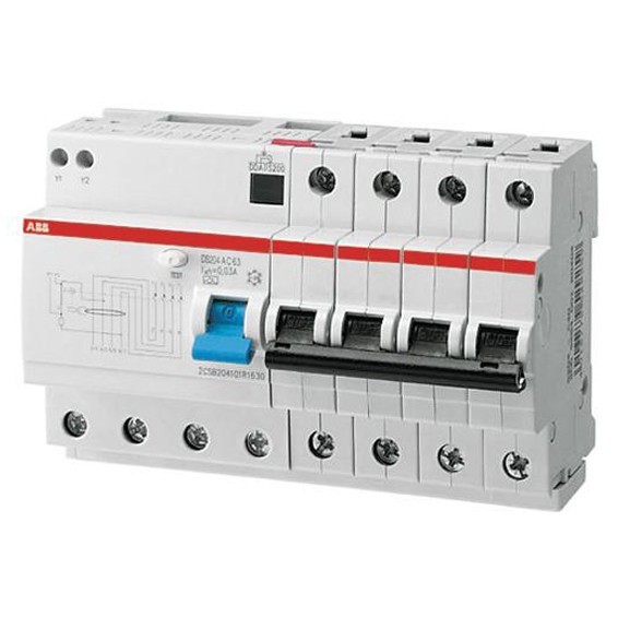 Купить Дифавтомат ABB DS200 4P 16А ( C ) 10 кА, 30 мА ( A ), DS204 M A ...