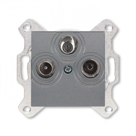 Розетка ABB LEVIT, скрытый монтаж, сталь, 5011H-A03303 69W