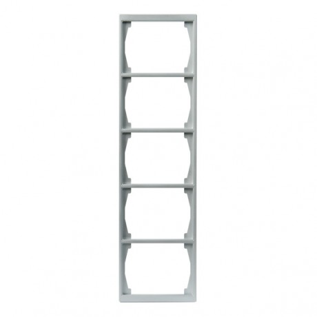Рамка 5 постов ABB IMPRESSIVO, алюминий, 1725F100-83