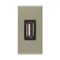 Розетка USB ABB ZENIT, скрытый монтаж, шампань, N2185 CV