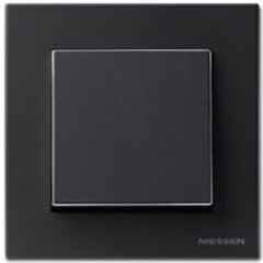 Рамка 1 пост ABB SKY, черный бархат, 8571 NS