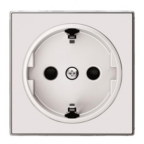 Накладка на розетку ABB SKY, скрытый монтаж, с заземлением, глянцевый, 8588 BL